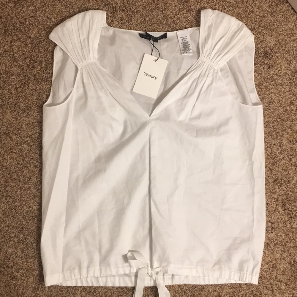 *Brand New* Theory 100% Cotton White Top